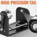 VEVOR Laser Engraving Machine Rotary Axis 80mm 3-Jaw Spiral Chuck CNC Router Axis Measuring for CO2 Laser Engraver