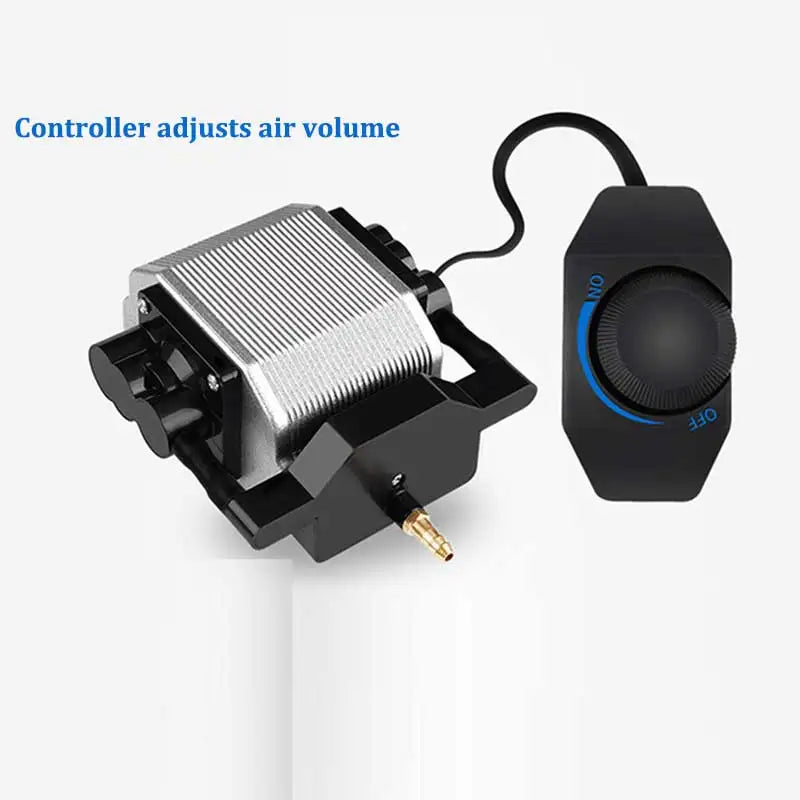 25W 54L/Min Laser Air Assist Pump 25W Electrical Air Compressor for Laser Cutting Engraving Machine Adjustable Speed Low Noise