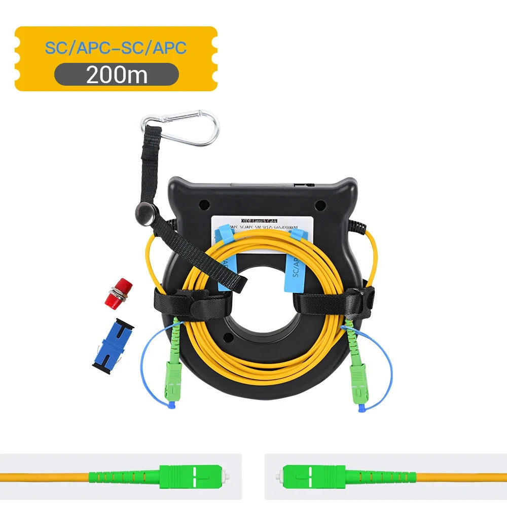 KomShine 200m Singlemode OTDR Launch Cable Rings , Improved Test Accuracy Of OTDR Dead Zone Eliminator Connector Can Customize