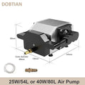 25W 54L/Min Laser Air Assist Pump 25W Electrical Air Compressor for Laser Cutting Engraving Machine Adjustable Speed Low Noise