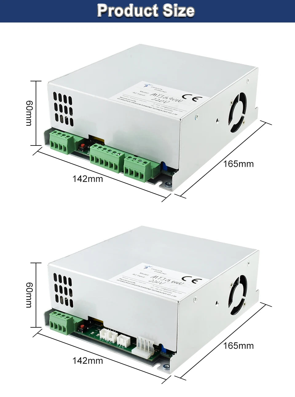 DRAGON DIAMOND K40 Series MYJG 40w CO2 Laser Power Supply 110V/220V For Laser Tube Engraving Cutting Machine