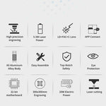 TwoTrees TTS-55 Pro Laser Engraver With Wifi Offline Control 80W Laser Engraving Cutting Machine 445±5nm Blue Light Cnc Machine