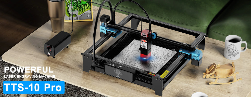 TwoTrees TTS-55 Pro Laser Engraver With Wifi Offline Control 80W Laser Engraving Cutting Machine 445±5nm Blue Light Cnc Machine