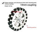 40Kg Load Omnidirectional Wheel Aluminum Alloy Fulai Tires 127 152 203mm Omni Wheel Robot Ros Platform Omnidirectional Motion