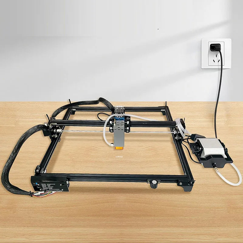 25W 54L/Min Laser Air Assist Pump 25W Electrical Air Compressor for Laser Cutting Engraving Machine Adjustable Speed Low Noise