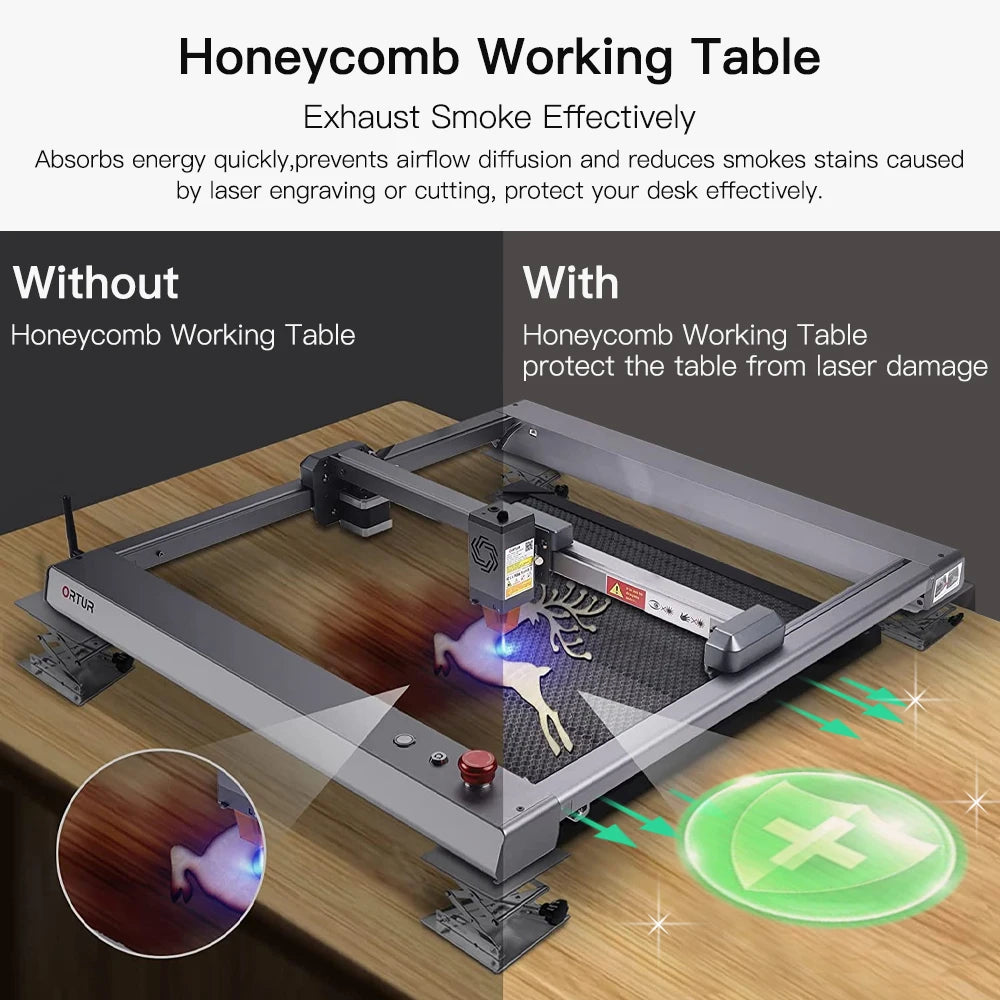Laser Engraving Machine Fast Speed Cutting Tool Carving Honeycomb Working Table 7.5mm For Co2 Cutting Machine Laser Engraver