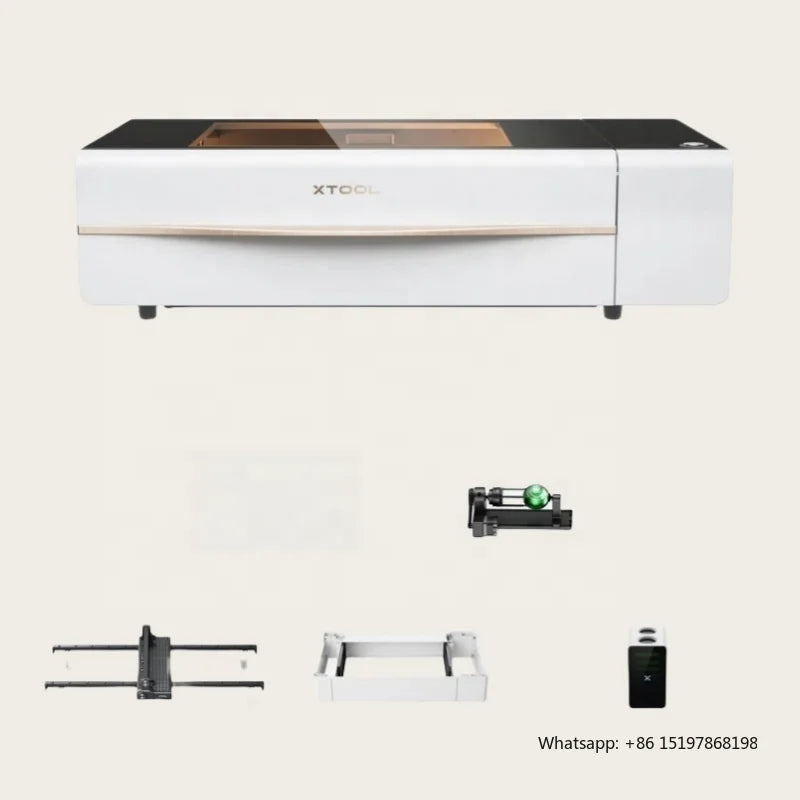 Xtool P2S 55W CO2 Laser Cutter All-In-1 Desktop Engraver Machine for Metal Leather Glass Acrylic Paper-New Condition