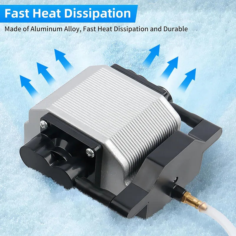 25W 54L/Min Laser Air Assist Pump 25W Electrical Air Compressor for Laser Cutting Engraving Machine Adjustable Speed Low Noise