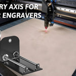 VEVOR Laser Engraving Machine Rotary Axis 80mm 3-Jaw Spiral Chuck CNC Router Axis Measuring for CO2 Laser Engraver