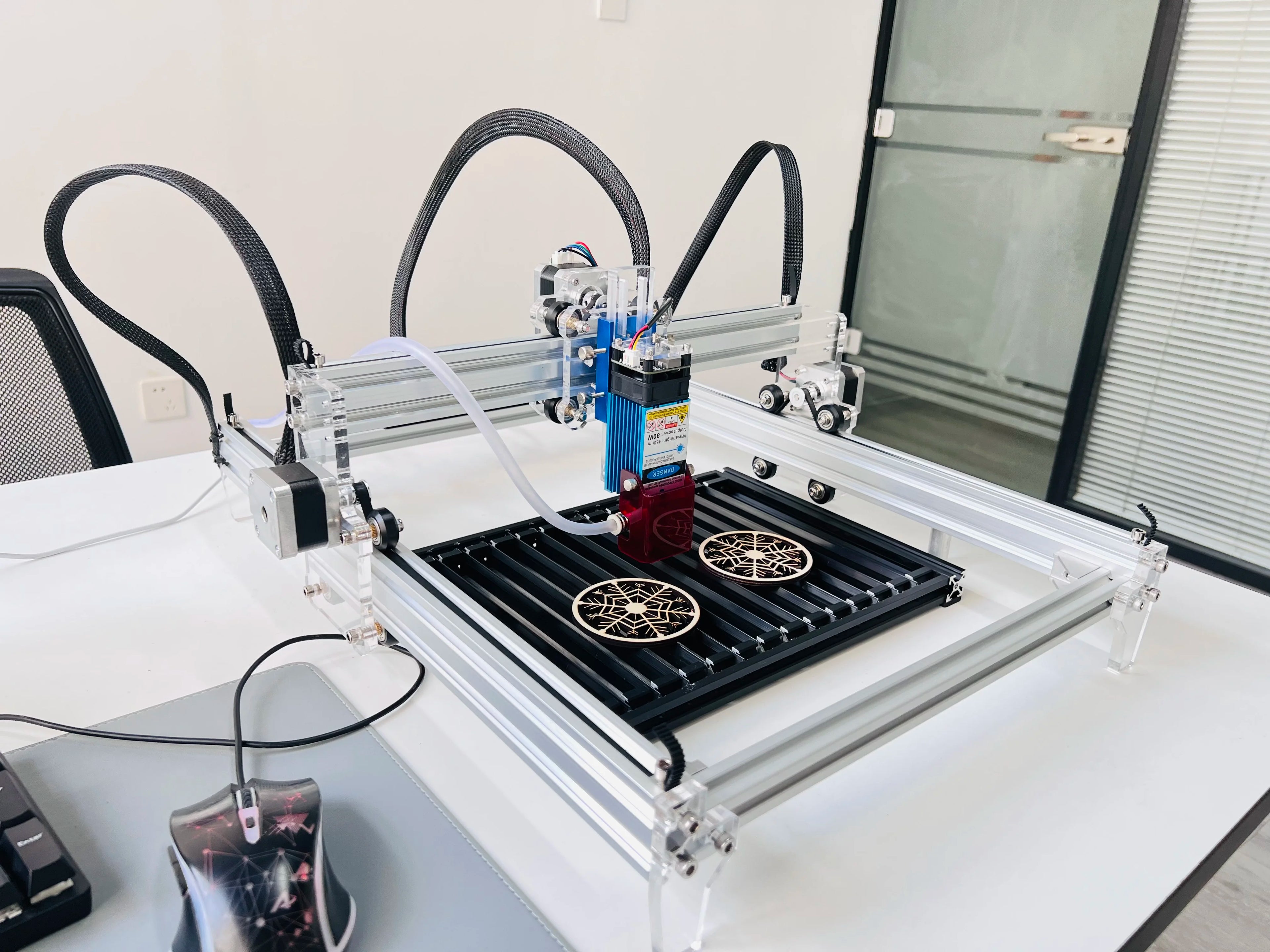 40W 80W Laser Module Optical Power 10W Laser Engraver, Air Assist & Laser Shield Diode CNC Cutter & Laser Engraving Machine