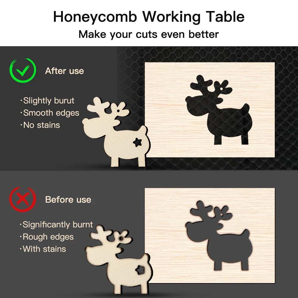 Laser Engraving Machine Fast Speed Cutting Tool Carving Honeycomb Working Table 7.5mm For Co2 Cutting Machine Laser Engraver