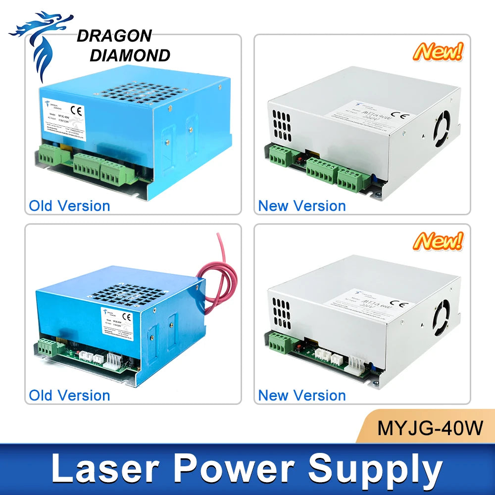 DRAGON DIAMOND K40 Series MYJG 40w CO2 Laser Power Supply 110V/220V For Laser Tube Engraving Cutting Machine