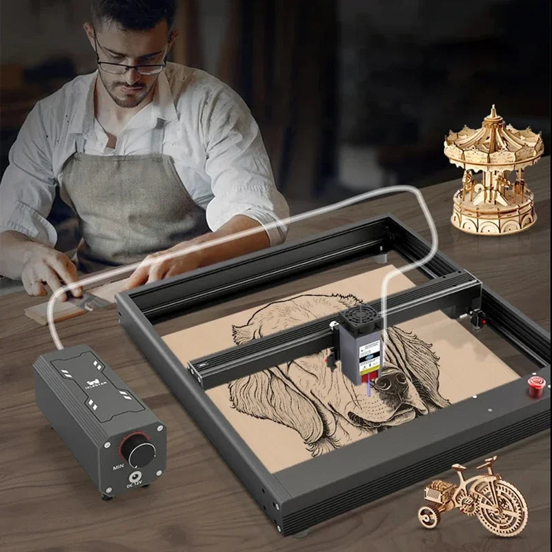 Laser Air Assist Pump AC 110V/220V Air Assist Compressor for Laser Cutter and Engraver Adjustable 10-30 L/Min