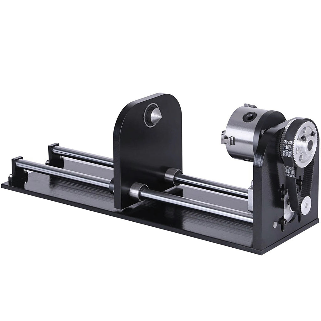 VEVOR Laser Engraving Machine Rotary Axis 80mm 3-Jaw Spiral Chuck CNC Router Axis Measuring for CO2 Laser Engraver